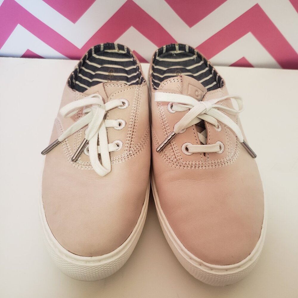 Pink Lace-Up Slip-On Mule Size 7B